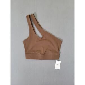 Women's Kelsey One-Shoulder Stretch Cut-Out Sports Bra Size XSMALL
